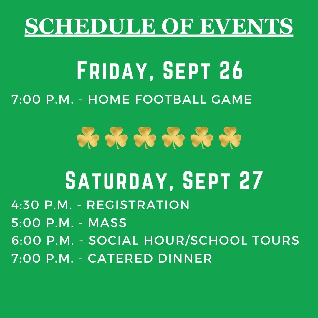 Schedule of events 2025